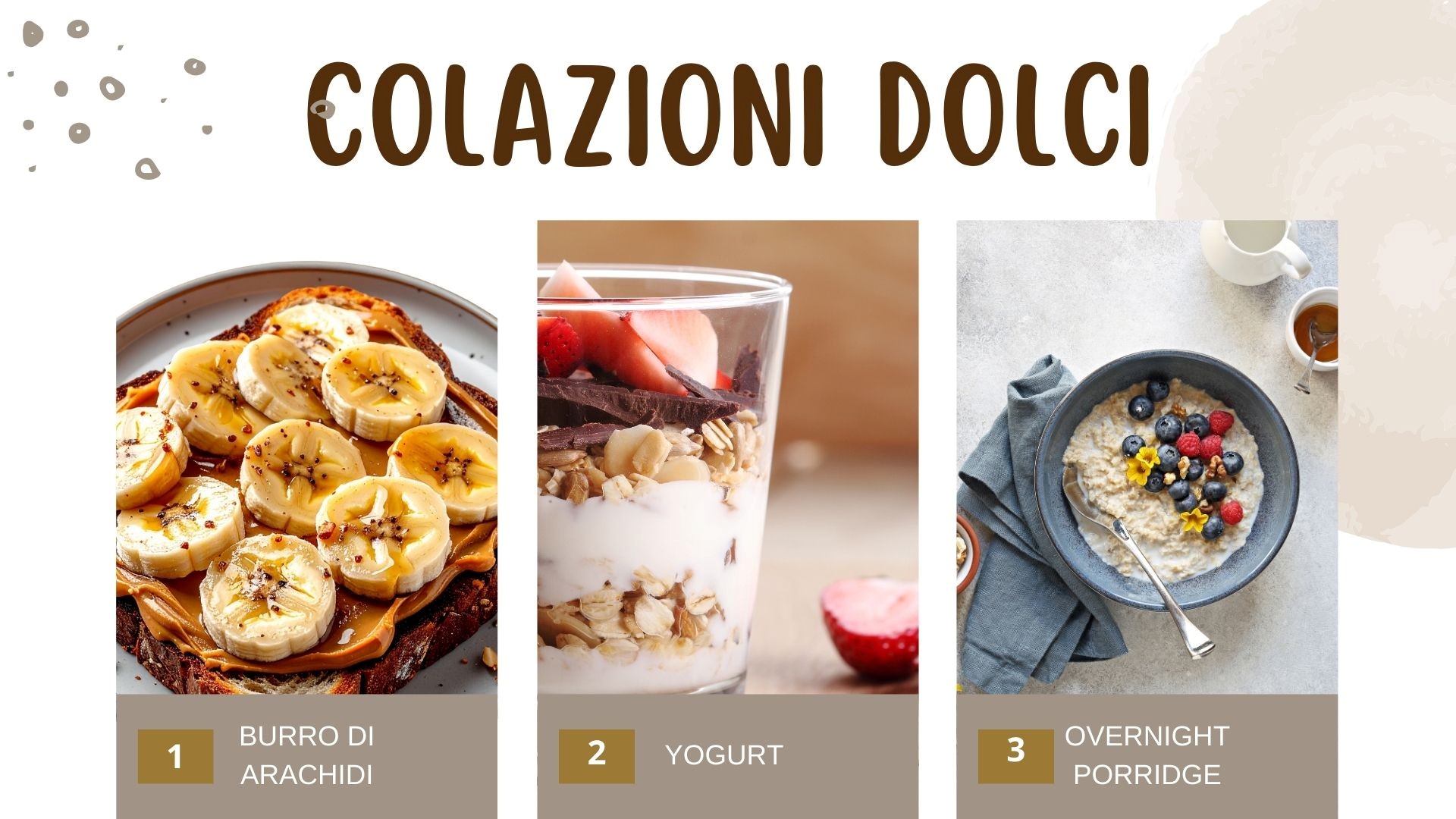 Ricette veloci e sane per la colazione